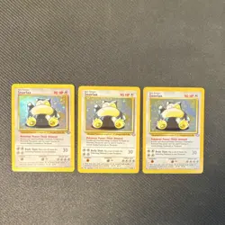 Pokemon TCG 3 card lot Jungle Snorlax Holo - Image 1