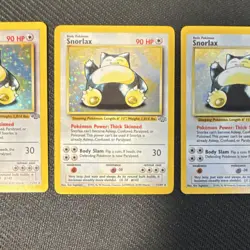 Pokemon TCG 3 card lot Jungle Snorlax Holo - Image 3