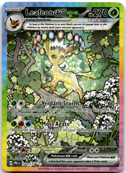 Leafeon ex 144/131 SV: Prismatic Evolutions Pokemon Card LP - Image 1