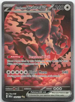 Bloodmoon Ursaluna ex 168/131 SV: Prismatic Evolutions Pokemon Card NM - Image 1