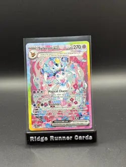 Pokemon TCG Sylveon EX Prismatic Evolutions Holo SIR Card 156/131 - Image 1