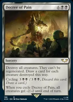 x1 Decree of Pain R MTG Commander: Universes Beyond: Warhammer 40,000 M/NM, Engl - Image 1