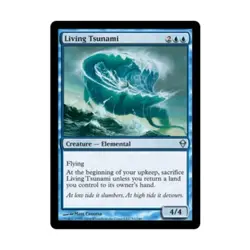 WOTC MtG Zendikar Living Tsunami (U) (x4) NM - Image 1