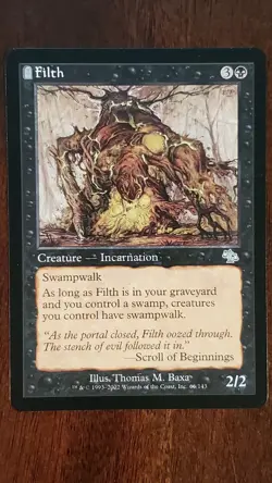 Filth Judgment EX/LP #66 MTG Magic the Gathering Creature Uncommon Black - Image 3