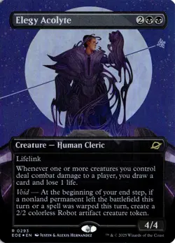Elegy Acolyte (Borderless) FOIL R Edge of Eternities 293 NM - Image 1