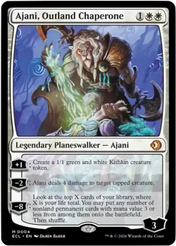 Ajani, Outland Chaperone [ECL - 4] - LP [Foil] TCG MTG - Image 1