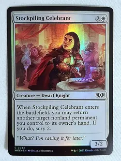 Stockpiling Celebrant 0032/0261 Foil Common Wilds of Eldraine Magic TCG - Image 1