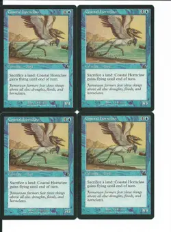 MTG: COASTAL HORNCLAW Prophecy COMMON; played, Excellent condition x4 - Image 1