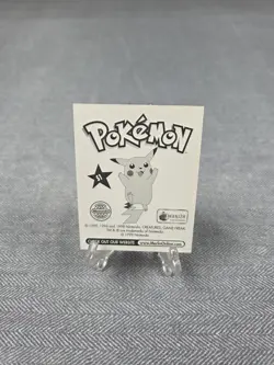 1999 Nintendo Merlin Collections Pokemon Sticker #S1 Pikachu Prism Holographic - Image 2