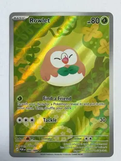 Pokemon Rowlet Illustration Rare Holo Perfect Order 090/088 - Image 1