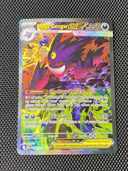 Pokemon ME Ascended Heroes Mega Gengar ex 284/217 Holo Full Art Pokemon Card - Image 1