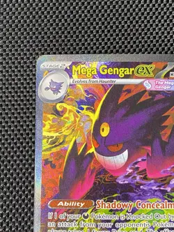 Pokemon ME Ascended Heroes Mega Gengar ex 284/217 Holo Full Art Pokemon Card - Image 3