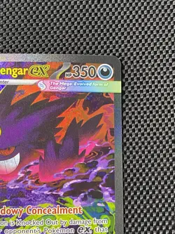 Pokemon ME Ascended Heroes Mega Gengar ex 284/217 Holo Full Art Pokemon Card - Image 4