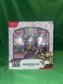 Pokemon TCG Scarlet and Violet - 151 Alakazam ex Collection Box - 4 Packs 820650855269 - Image 1