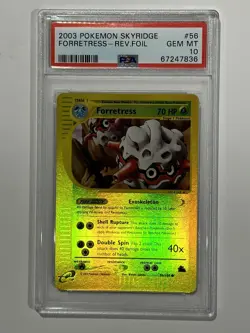 2003 Pokemon Skyridge - Forretress Rev.Foil #56 PSA 10 GEM MT - Image 1