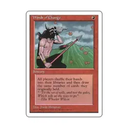 WOTC MtG 4th Ed Winds of Change (R) NM - Image 1