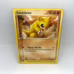 Sandshrew 75/100 Common Sandstorm Pokemon Moderately Played - Image 1