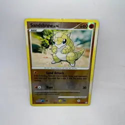 Sandshrew 96/123 Common Mysterious Treasures Pokemon Reverse Holo Heavily Played - Image 1