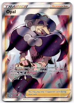 Opal 184/185 Ultra Rare Vivid Voltage Pokemon Holo Near Mint - Image 1