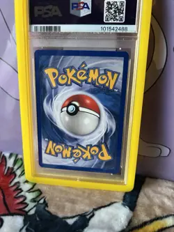 2004 POKEMON EX TEAM MAGMA VS TEAM AQUA #42 MEOWTH-REVERSE FOIL PSA 8 Pop 23 - Image 3