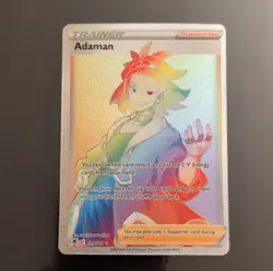 Pokemon Adaman Trainer Supporter Secret Rare Full Art Holo Astral Radiance 199/… - Image 1