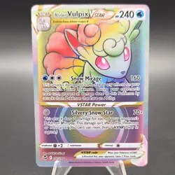Pokemon TCG Alolan Vulpix VSTAR 197/195 Secret Rare Holo 240 HP - Image 1