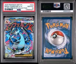 2025 POKEMON MEP EN-ME BLACK STAR PROMO #023 MEGA CHARIZARD X EX PSA 10 - Image 3