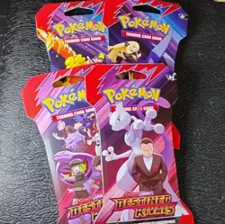 Sealed Pokemon TCG Scarlet & Violet Destined Rivals FOUR Sleeved Booster Packs - Image 3