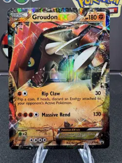 Pokemon Groudon EX XY42 Black Star Promo MP - Image 1