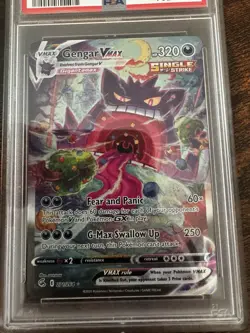 Pokemon Gengar VMAX 271/264 Fusion Strike Secret Rare Alt Art Holo 320 HP PSA 10 - Image 2