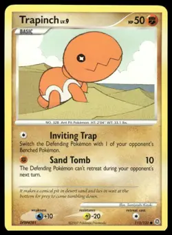 Pokemon Secret Wonders #115/132 Trapinch Common - Image 1