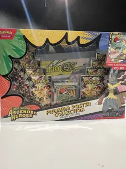 Pokemon Ascended Heroes Mega Lucario Premium Poster Collection Sealed Box - Image 1