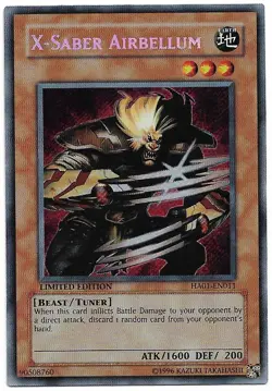 X-Saber Airbellum [Limited Edition] HA01-EN011 YuGiOh Hidden Arsenal - Image 1
