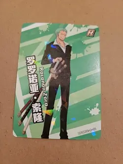 Roronoa Zoro - One Piece Trading Card R OPDR02-R-02 Dressrosa Holo Card - Image 3