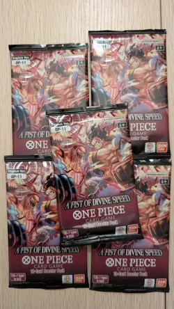 One Piece OP11 Factory Sealed Booster Pack ENGLISH Bundle Of 6 - Image 1