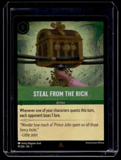 Disney Lorcana The First Chapter Steal From the Rich Foil 97/204 - Image 1
