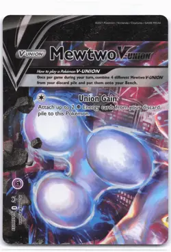SWSH: Sword & Shield Promo Cards #SWSH159 Mewtwo V-UNION - Image 1