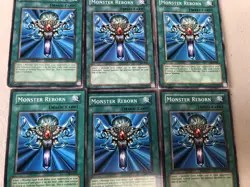 YuGiOh Cards Monster Reborn Lot - 6 Different Versions - Image 1