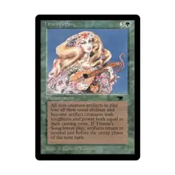 WOTC MtG Antiquities Titania's Song (U) NM - Image 1