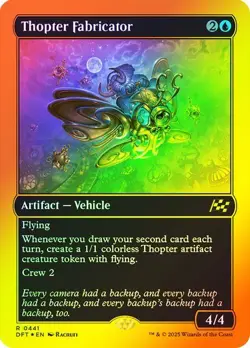 Thopter Fabricator (First-Place Foil) 441 Foil NM MTG Aetherdrift Magic - Image 1