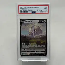 2022 POKEMON SWSH BLACK STAR PROMO ARCEUS V FIGURE COLL #204 ARCEUS V PSA 9 - Image 1