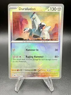 Pokemon TCG Duraludon 069/131 Master Ball Reverse Holo Prismatic Evolutions - Image 1