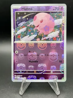 Pokemon TCG Munna 035/086 Master Ball Reverse Holo Black Bolt - Image 1