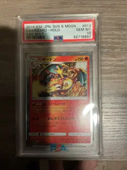 Pokemon Charizard Tag Bolt Japanese Holo #013 PSA 10 Gem Mint - Image 1