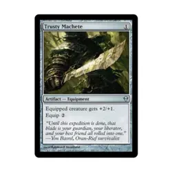 WOTC MtG Zendikar Trusty Machete (U) (x4) NM - Image 1