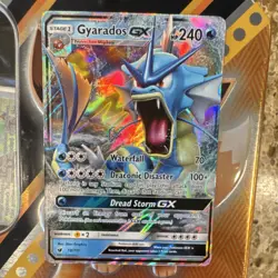 Pokemon TCG Gyarados GX Full Art Ultra Rare SM-Crimson Invasion 18/111 Holo - Image 1