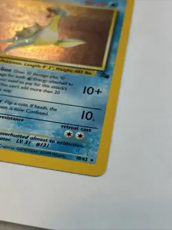 Pokemon TCG Lapras Fossil 10/62 Holo Unlimited - Image 3