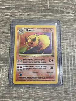 Pokemon FLAREON Jungle 3/64 Holo Unlimited Holo Rare LP-e - Image 1