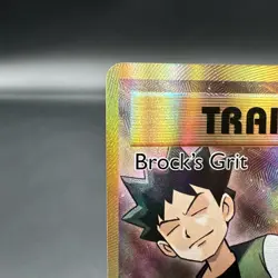 Pokemon Brock's Grit Full Art Ultra Rare Trainer Evolutions Holo 107/108 NM - Image 2
