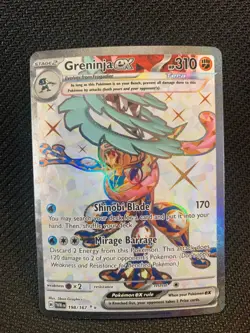 Greninja ex 198/167 Pokemon TCG Sv06: Twilight Masquerade Holo Near Mint - Image 1